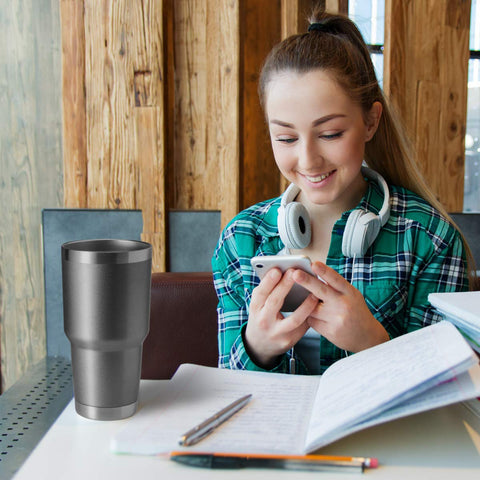 HASLE OUTFITTERS 30oz vaso térmico set regalo gris: regalo práctico para días activos.
