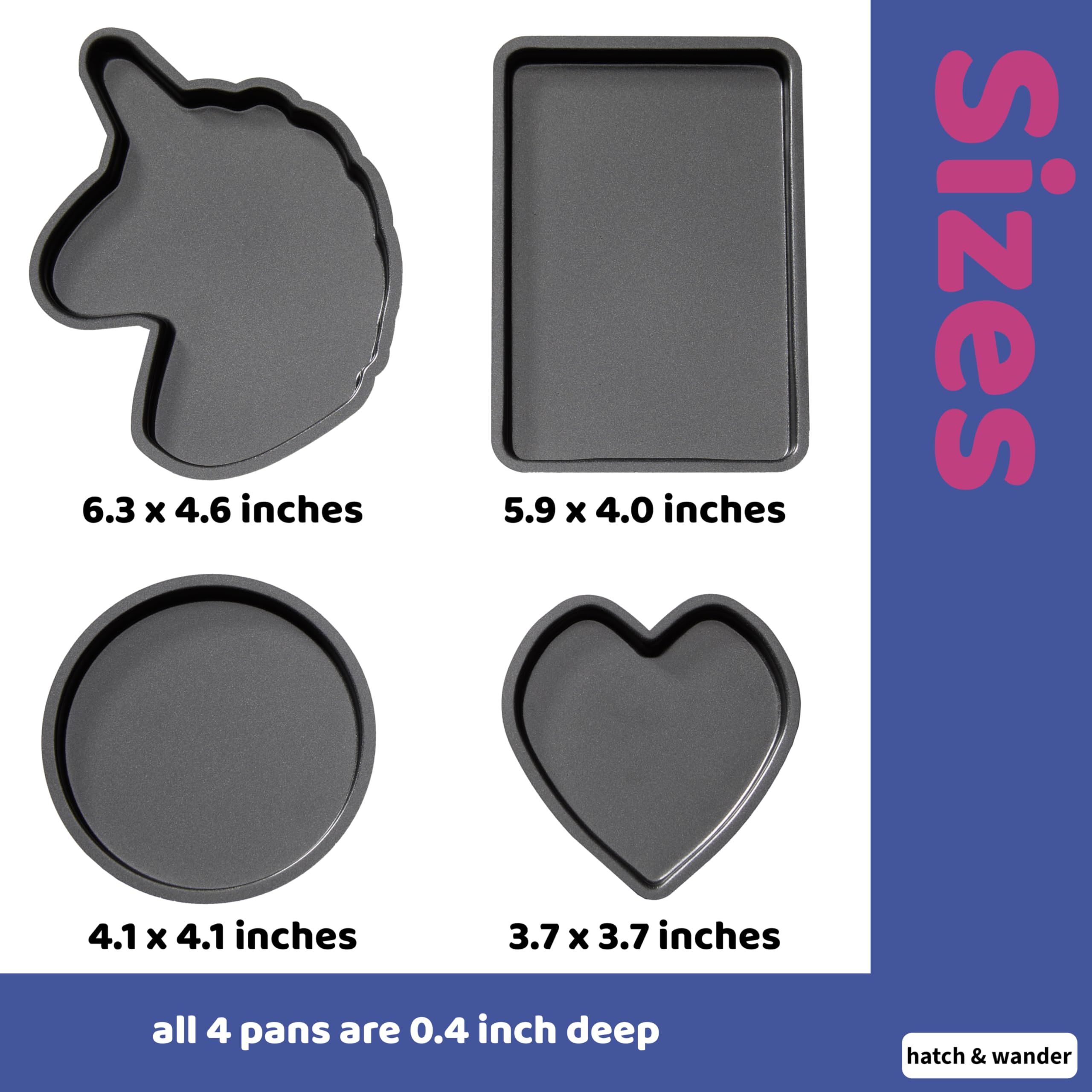 pan corazon Hatch & Wander, perfecto para bocaditos dulces y presentaciones adorables