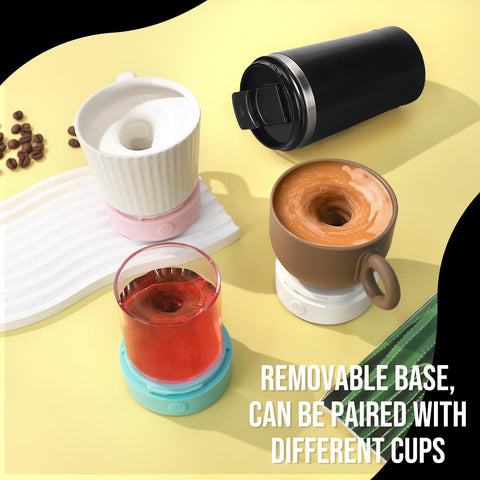 Carga usb-c de la taza autoagitadora Hatisan para uso continuo
