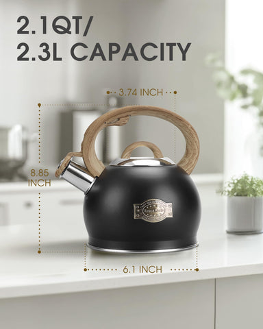 Hauce Radio cuerpo de acero compatible con gas, eléctrico e inducción