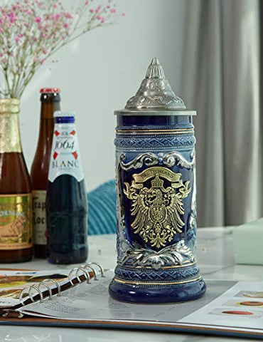 HAUCOZE Stein con tapa Petwer para seguridad y conservación de la temperatura.
