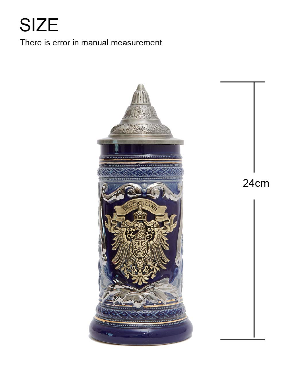 HAUCOZE Stein para cerveza fría o café caliente.
