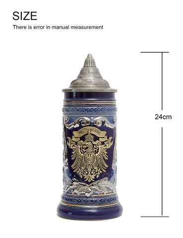 HAUCOZE Stein para cerveza fría o café caliente.