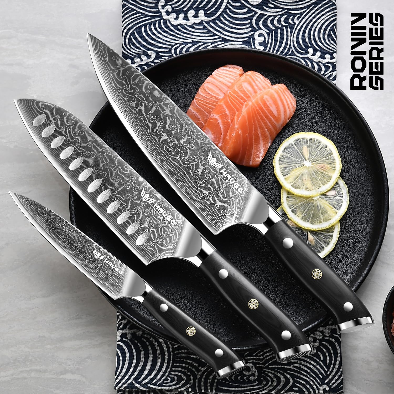 Cuchillo chef Haugo 8 pulgadas con filo muy agudo