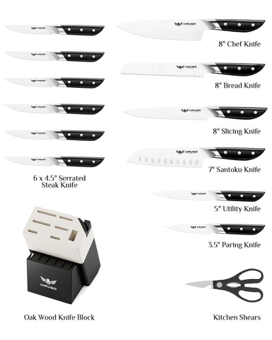 Haugo cuchillo chef 8 pulgadas para cortes precisos