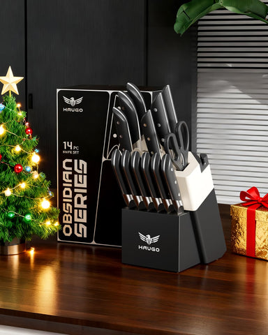 Haugo cuchillos para carnes 4.5 pulgadas para cortes uniformes