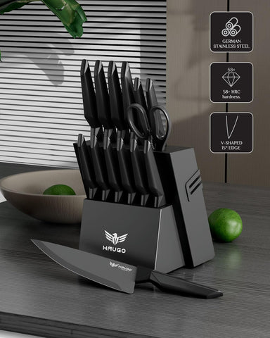 Cuchillo filetear Haugo Panther de 8 pulgadas para rebanadas finas y consistentes.