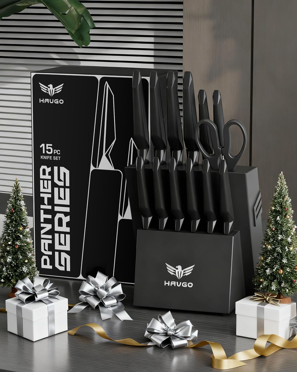Tijeras de cocina Haugo Panther, ergonomía y manejo cómodo en la cocina.