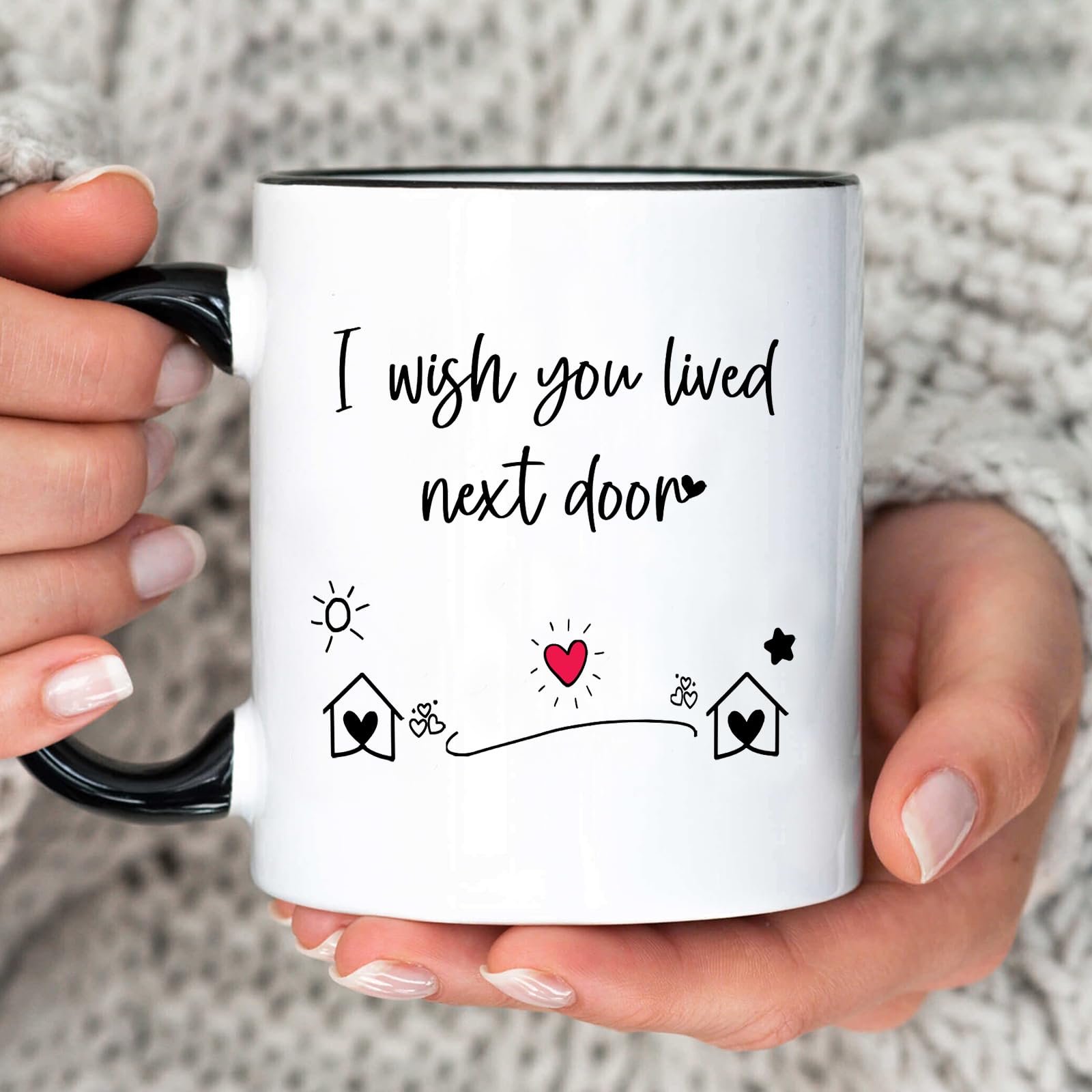 Taza Haukea con mensaje de amistad, ideal para empezar el día con calidez