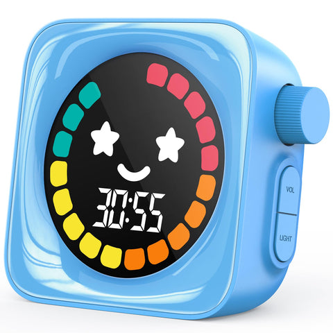 HAUKINIX temporizador visual para niños con cara sonriente facilita la gestión del tiempo