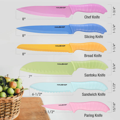 HAUSHOF cuchillo chef 8 pulgadas para rebanar con precisión