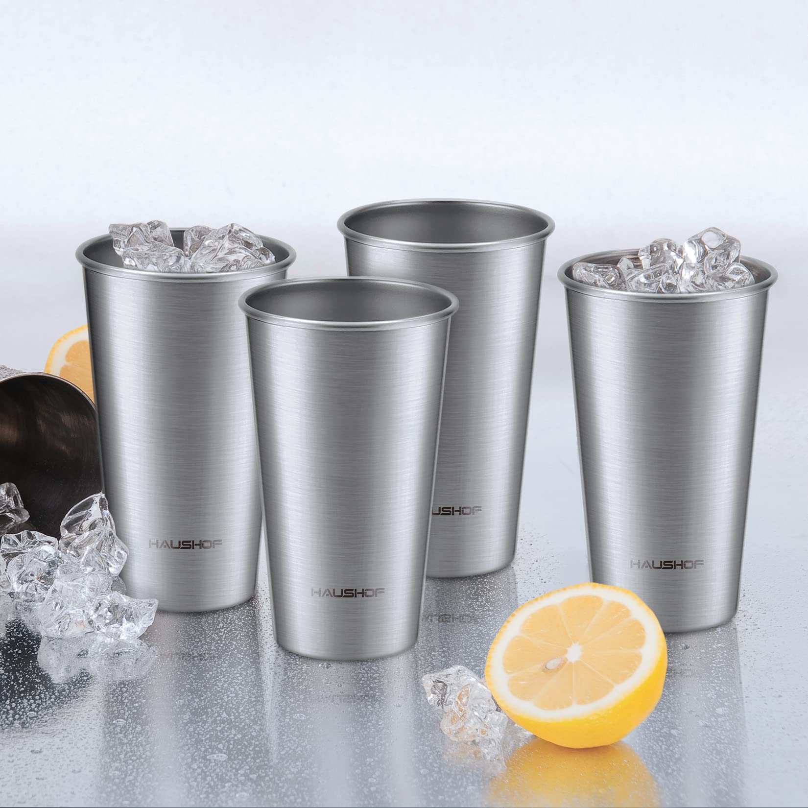 Vaso HAUSHOF pack 4: conjunto práctico para compartir.