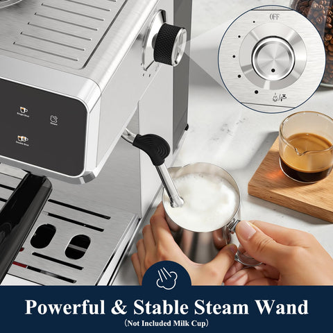 Vaporizador de microespuma para latte art y texturas suaves.
