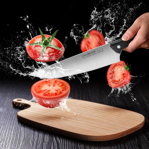 HAUSHOF cuchillo pan 8 pulgadas corta pan sin aplastar ni deshilachar.