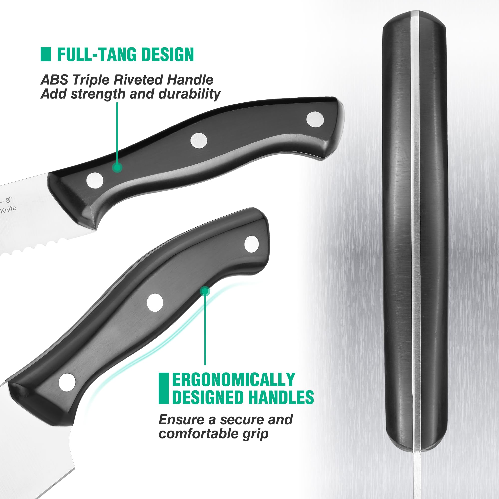 HAUSHOF cuchillo utilidad 5 pulgadas, ideal para tareas pequeñas en la cocina.
