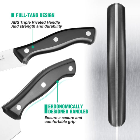 HAUSHOF cuchillo utilidad 5 pulgadas, ideal para tareas pequeñas en la cocina.