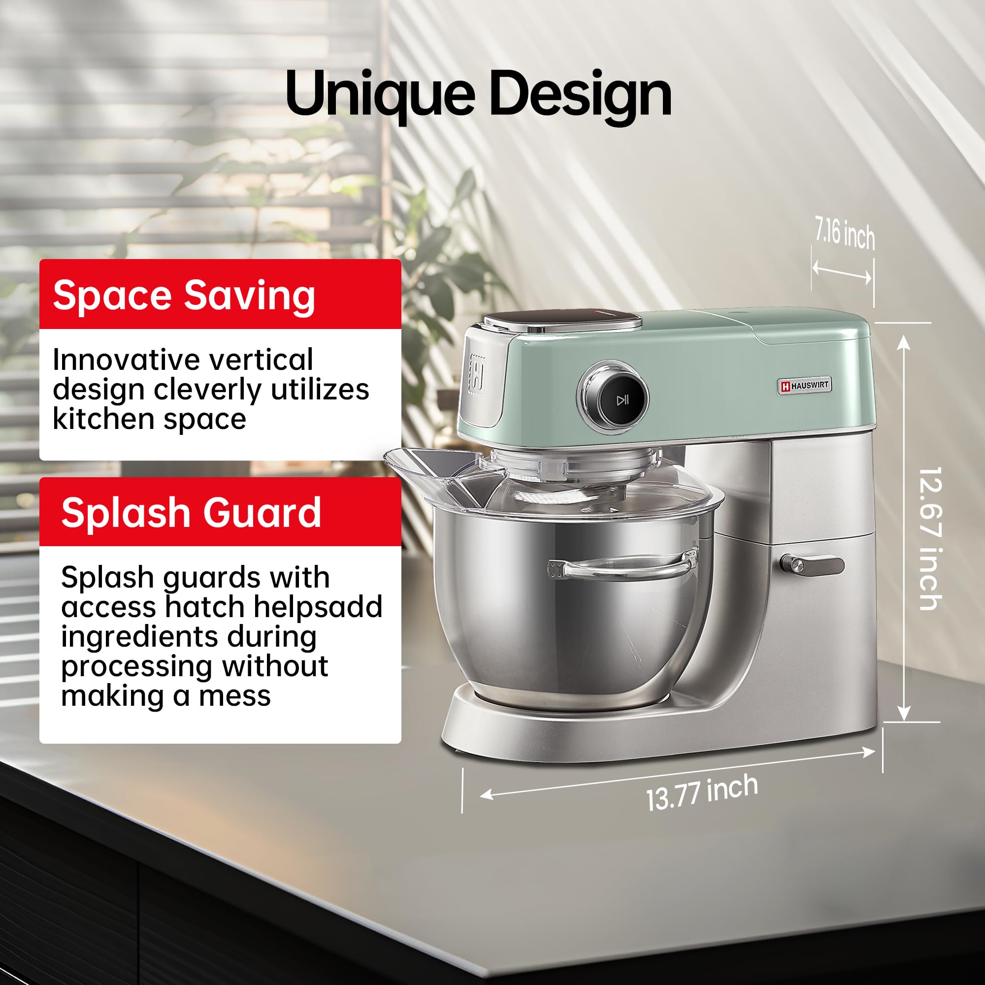 HAUSWIRT M5 diseño moderno que aporta rendimiento y estilo en tu cocina.