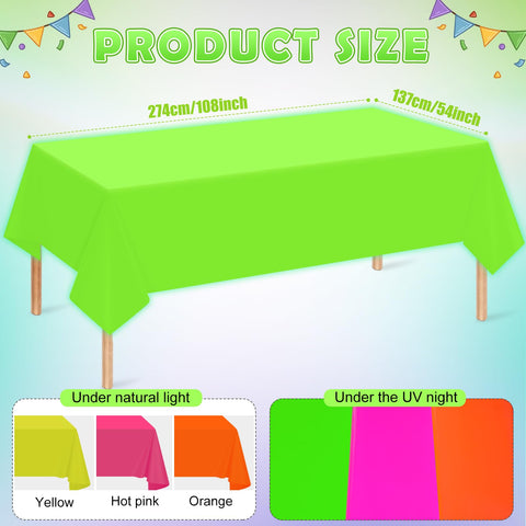 Mantel neon naranja Hauwellter colores brillantes para luz UV