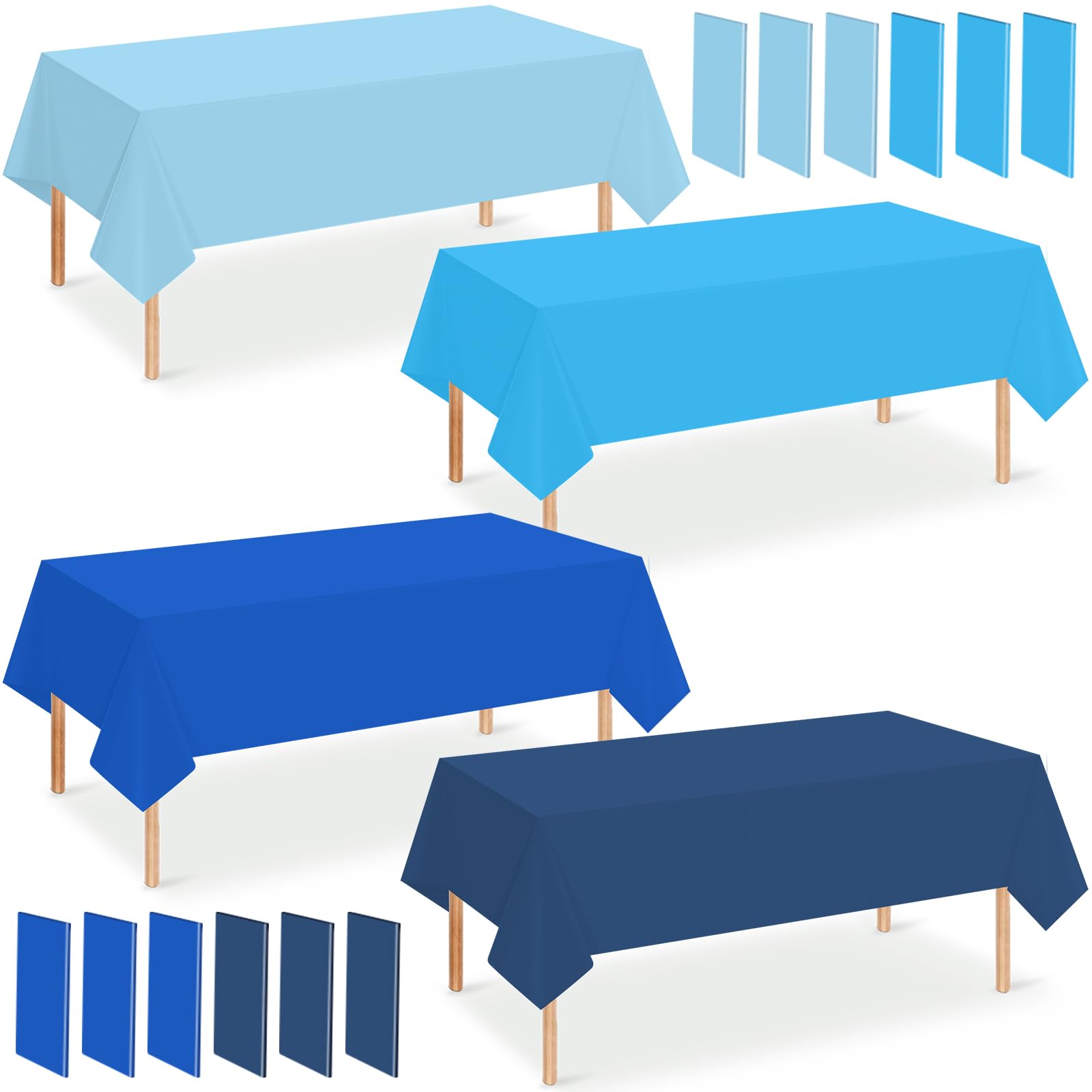 Mantel Hauwellter gradiente azul 54x108 protege la mesa y añade elegancia
