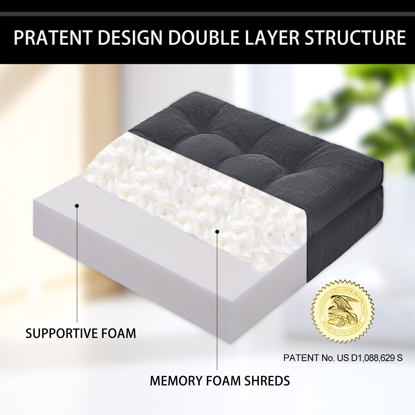 HAVARGO base antideslizante evita movimientos para mayor estabilidad al usar sillón.