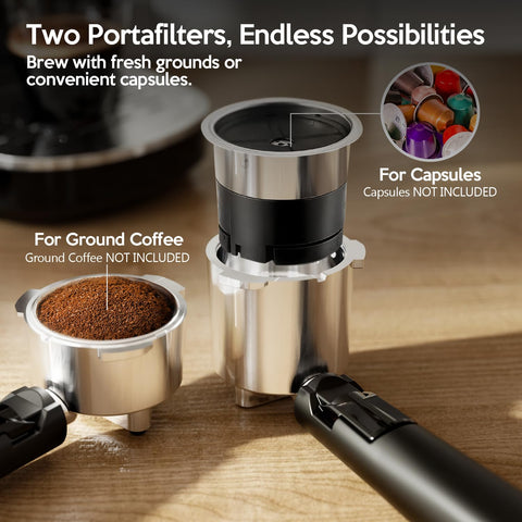 Havato, máquina espresso 20 bares, pantalla LED para control sencillo de extracción.