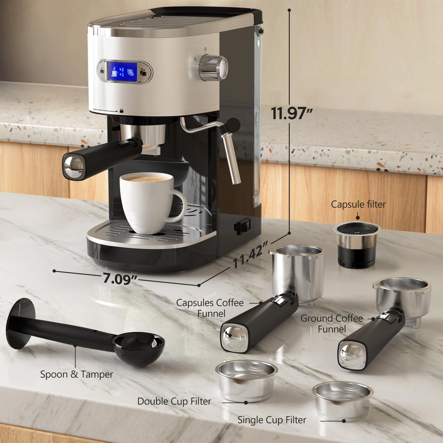 Havato, preinfusión y extracción de precisión para sabor equilibrado.
