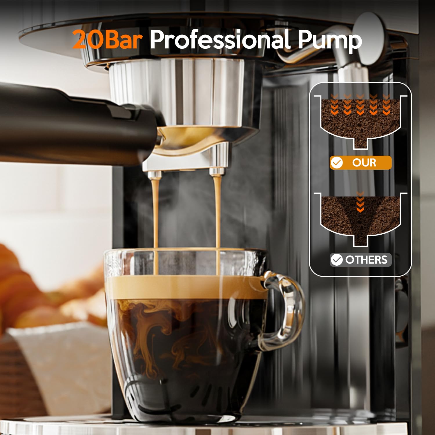 Havato, varita espumadora para leche, crea espuma sedosa para latte y cappuccino.