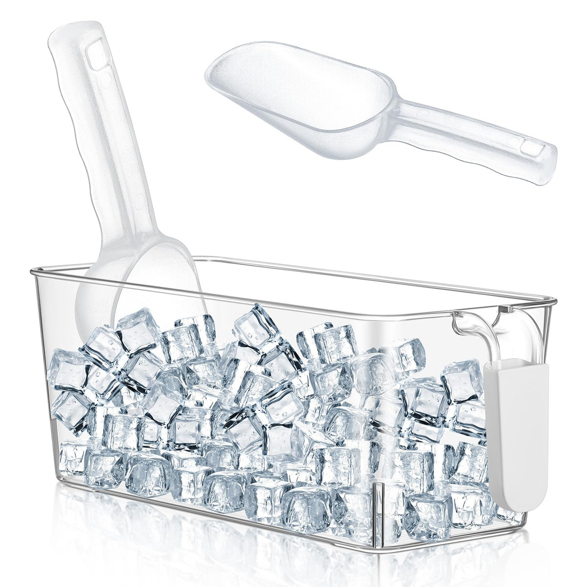 Bandeja Havawish para hielo con asa de silicona, manejo cómodo.