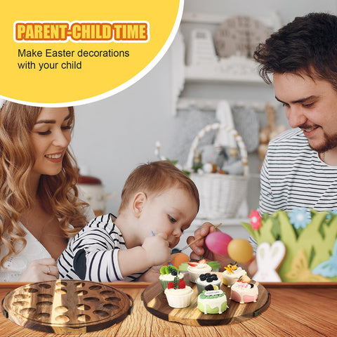 Presentación elegante en la mesa para Pascua y celebraciones.