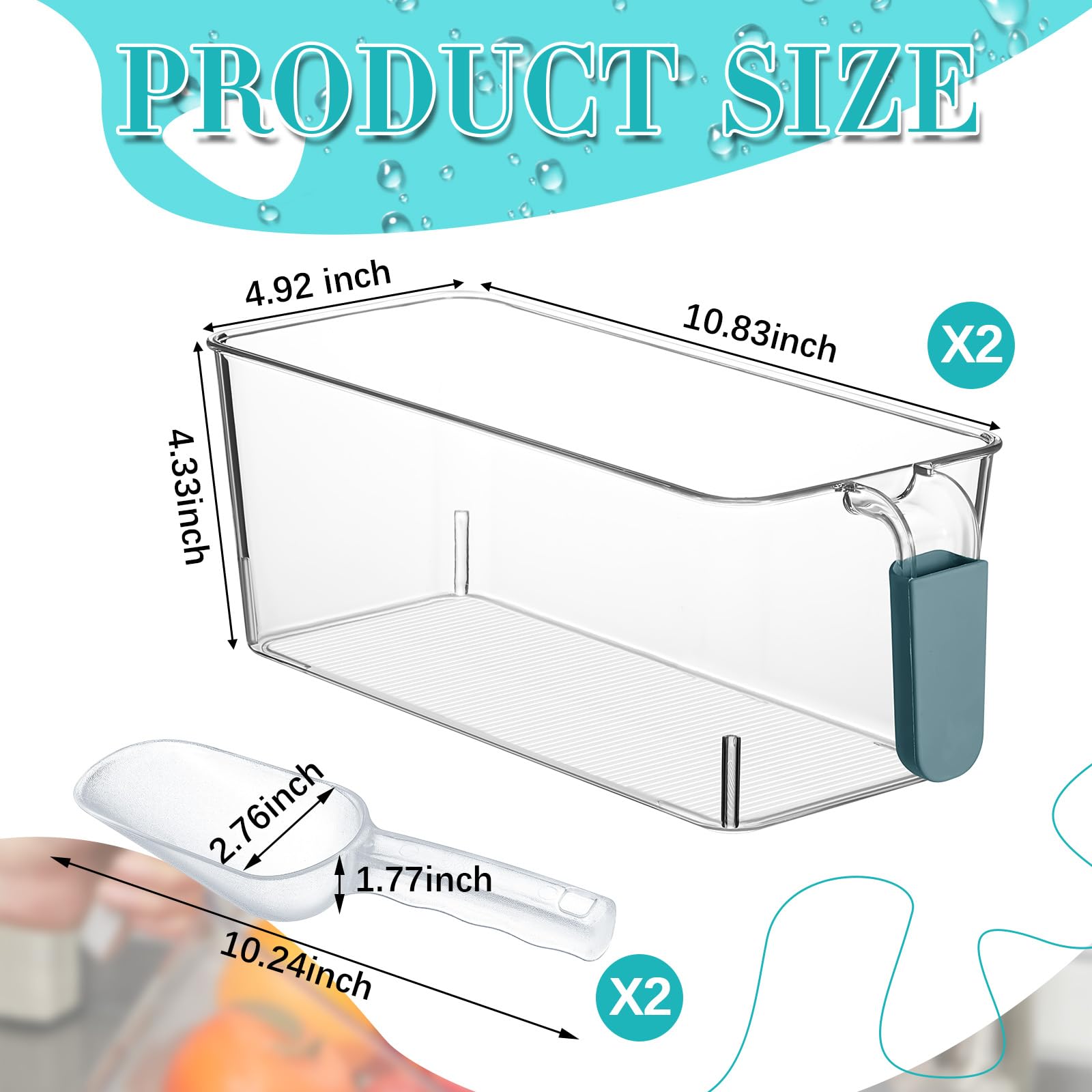 Havawish cazo para hielo ergonómico con mango cómodo, servicio más cómodo