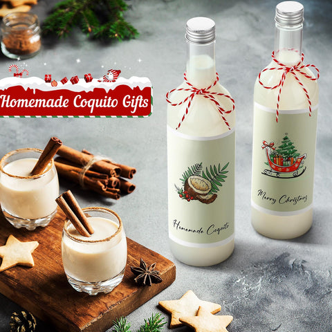Havawish etiquetas coquito de papel autoadhesivas para personalizar regalo.