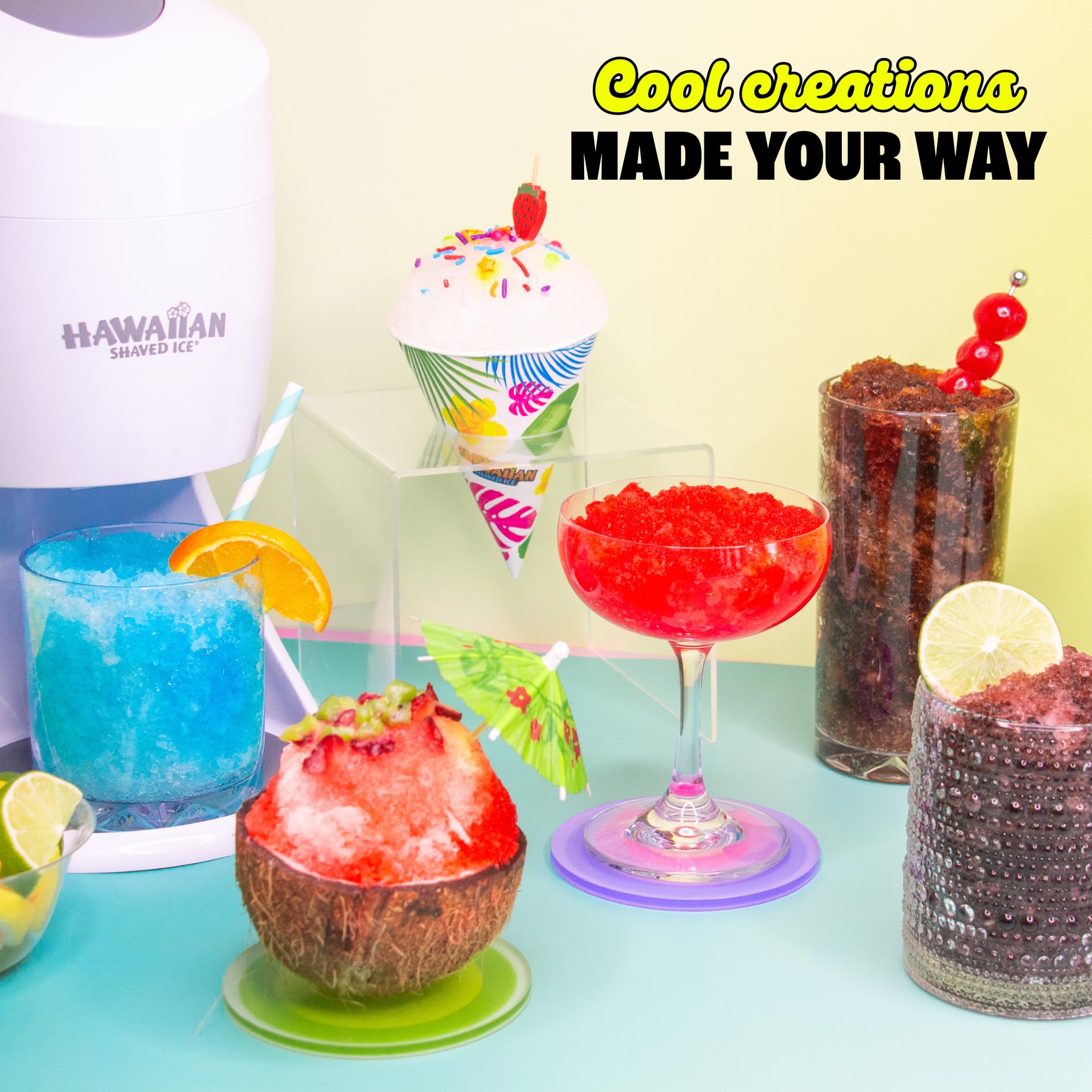 Hawaiian Shaved Ice: bebidas frías y granizados listos para disfrutar.