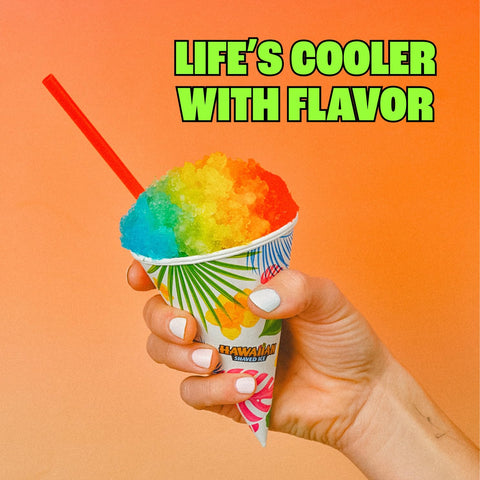 Hawaiian Shaved Ice HomePro: pajitas y accesorios para servir fácilmente