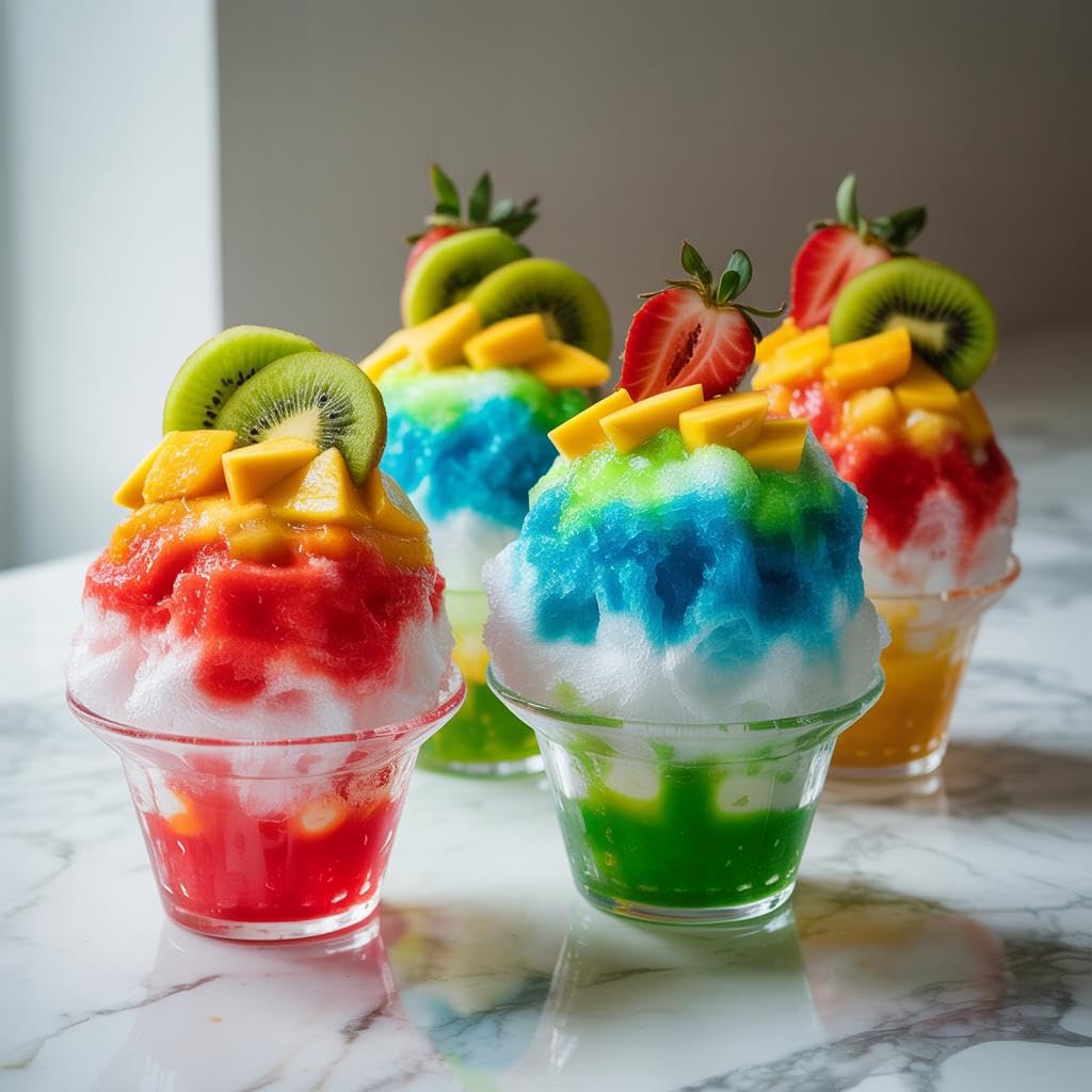 Hawaiian Shaved Ice: pajitas para sorbetes y bebidas.
