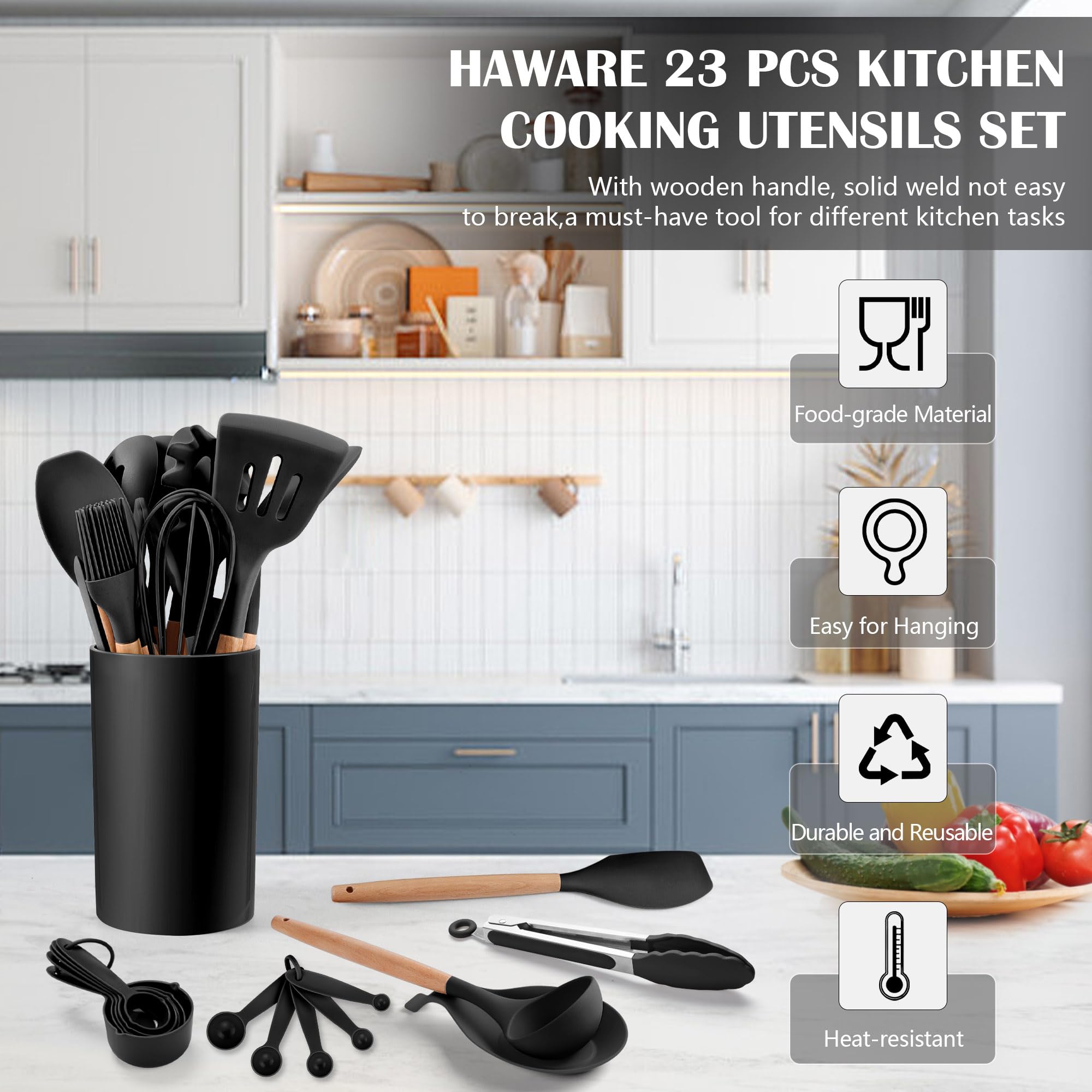 HaWare: mango de madera ergonómico para mayor comodidad al cocinar.