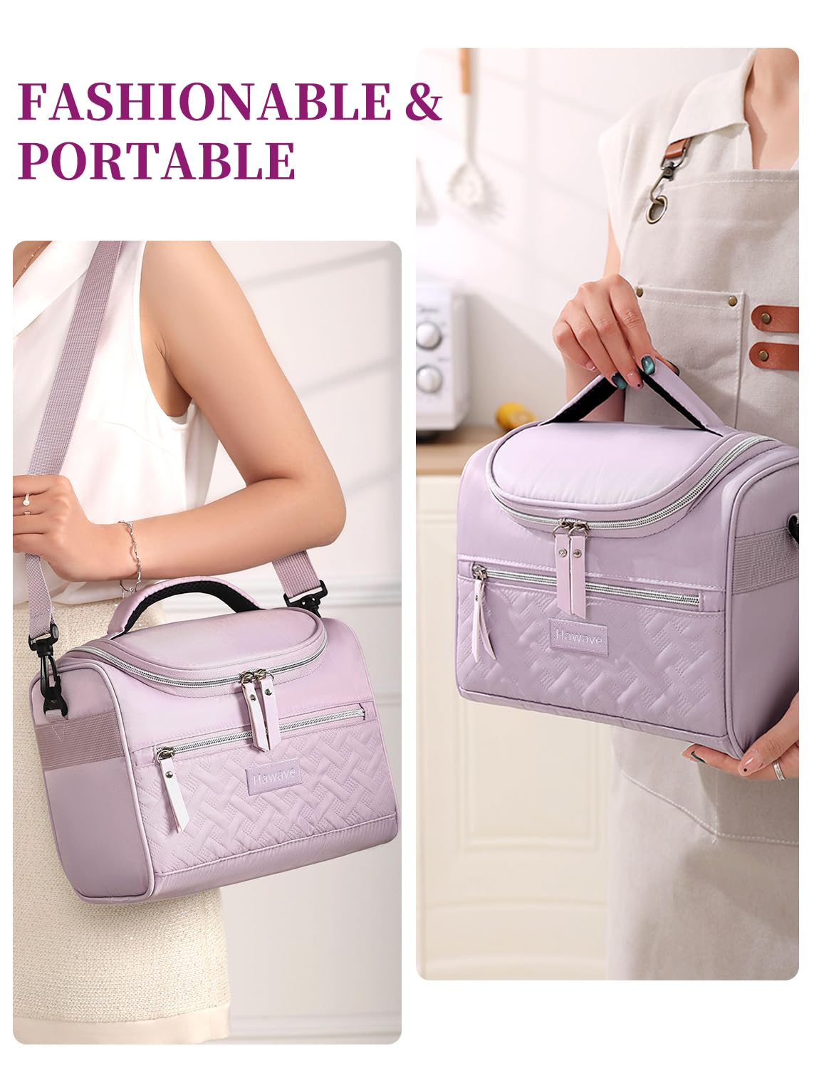 Hawave bolsa con bolsillo frontal para organizar teléfono y llaves.