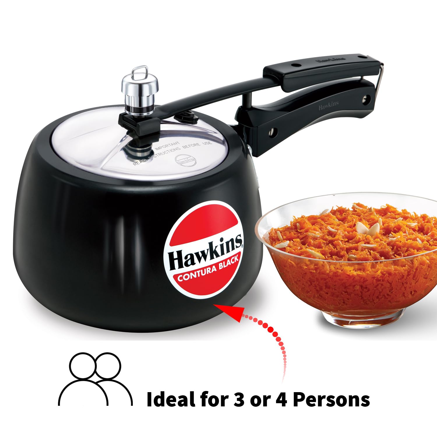 Manija ergonómica Hawkins Contura 3L para manejo cómodo.