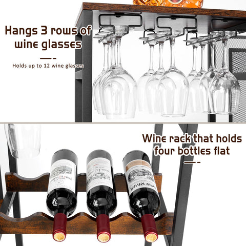 Hayexiha mesa-bar-mini-bar-lateral: transforma tu rincón en un bar funcional.