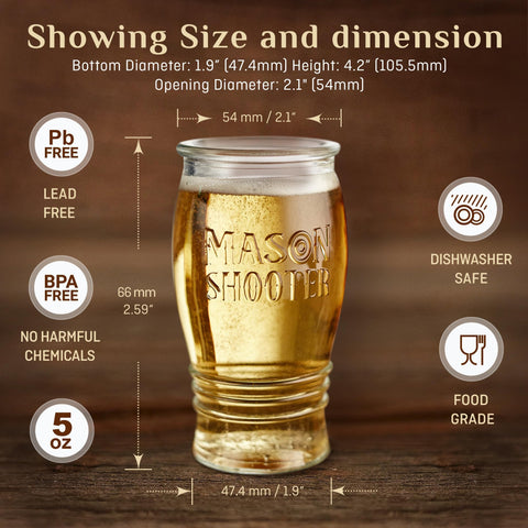 Vaso pilsner Hayley Cherie con diseño tulipán para aromas.