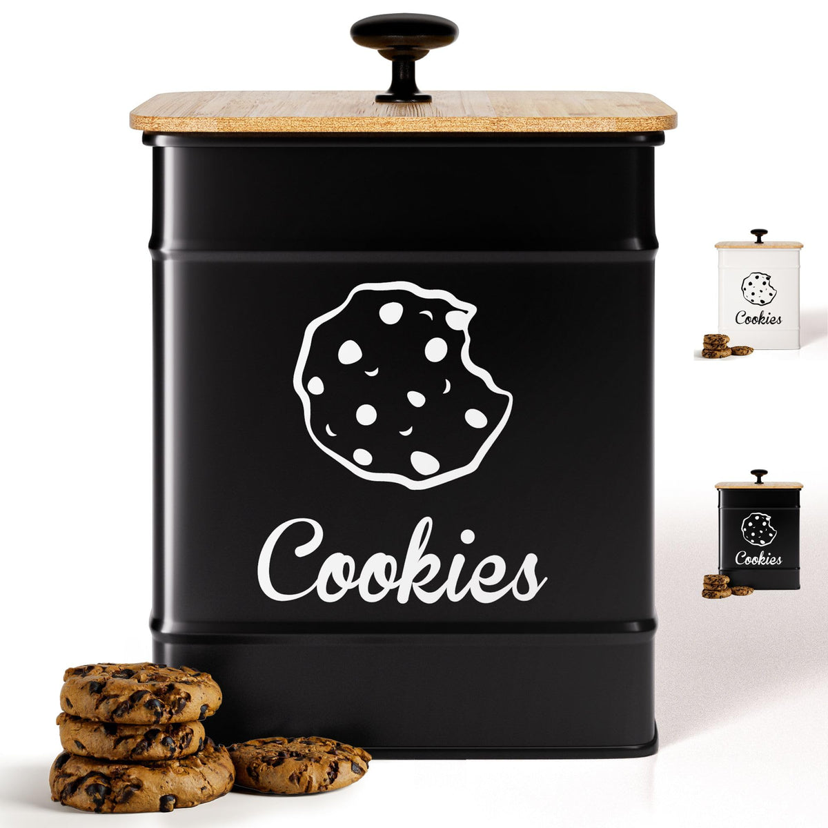 HB Design Co tarro galletas con cierre hermético para conservar frescura.