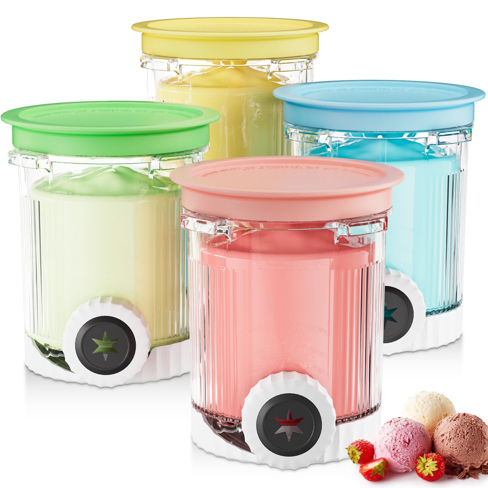 HBcyole Pintas Creami para Ninja NC700, duraderas para helados suaves.