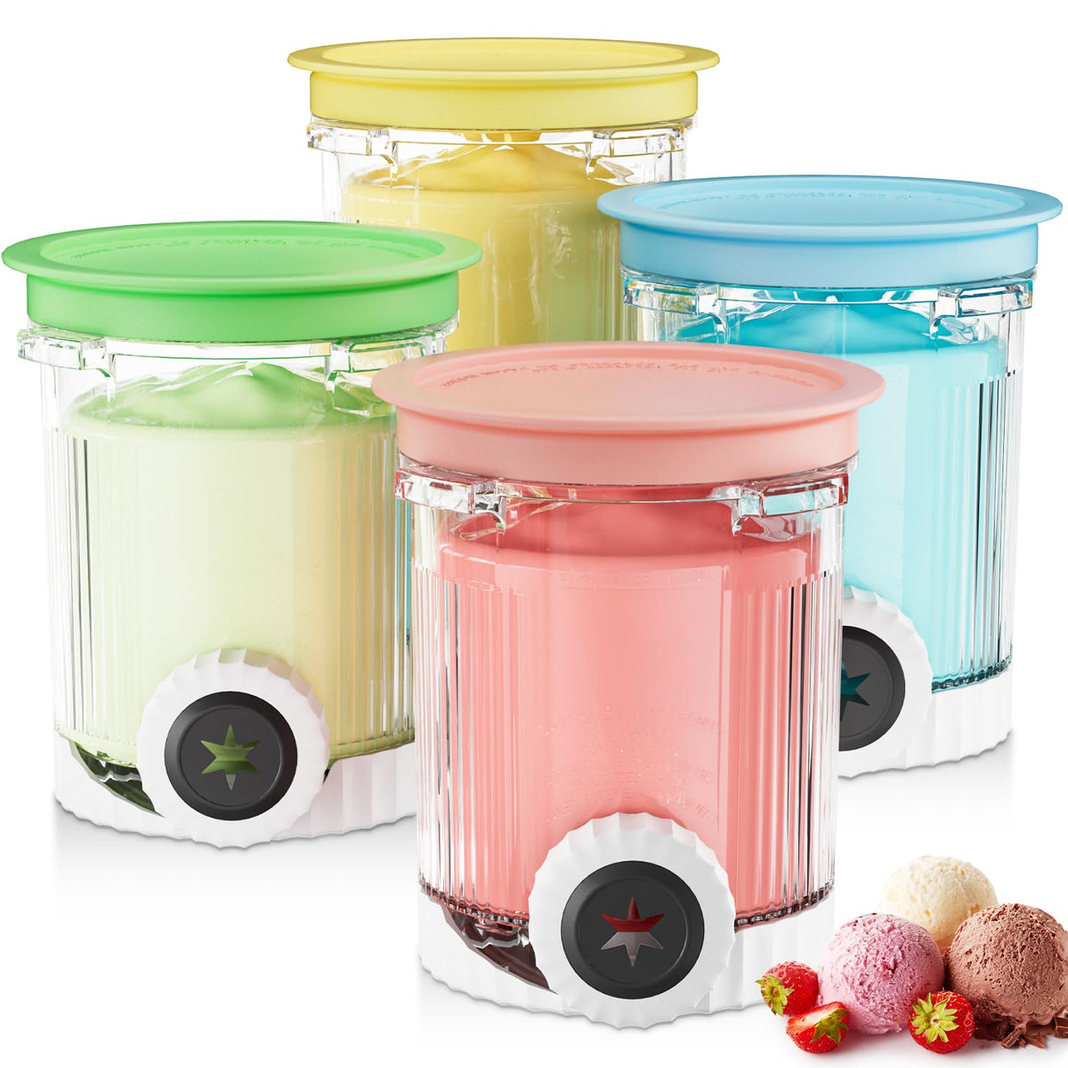HBcyole Pintas Creami para Ninja NC700, duraderas para helados suaves.