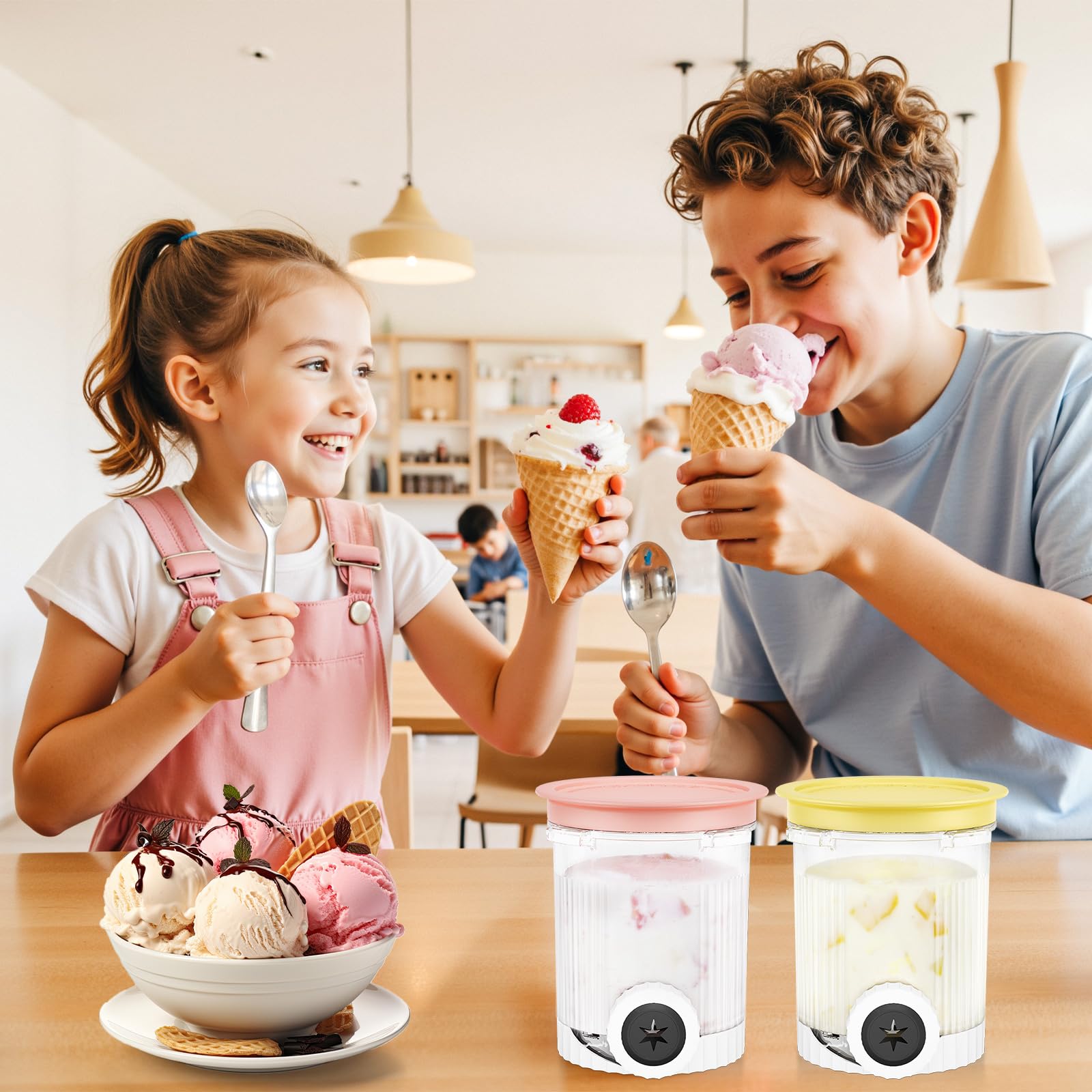 HBcyole Uso doméstico de Creami, facilita múltiples sabores en casa.