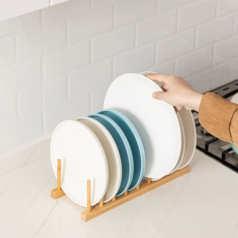 HBlife organizador de tablas de cortar en bambú para cocina ordenada.
