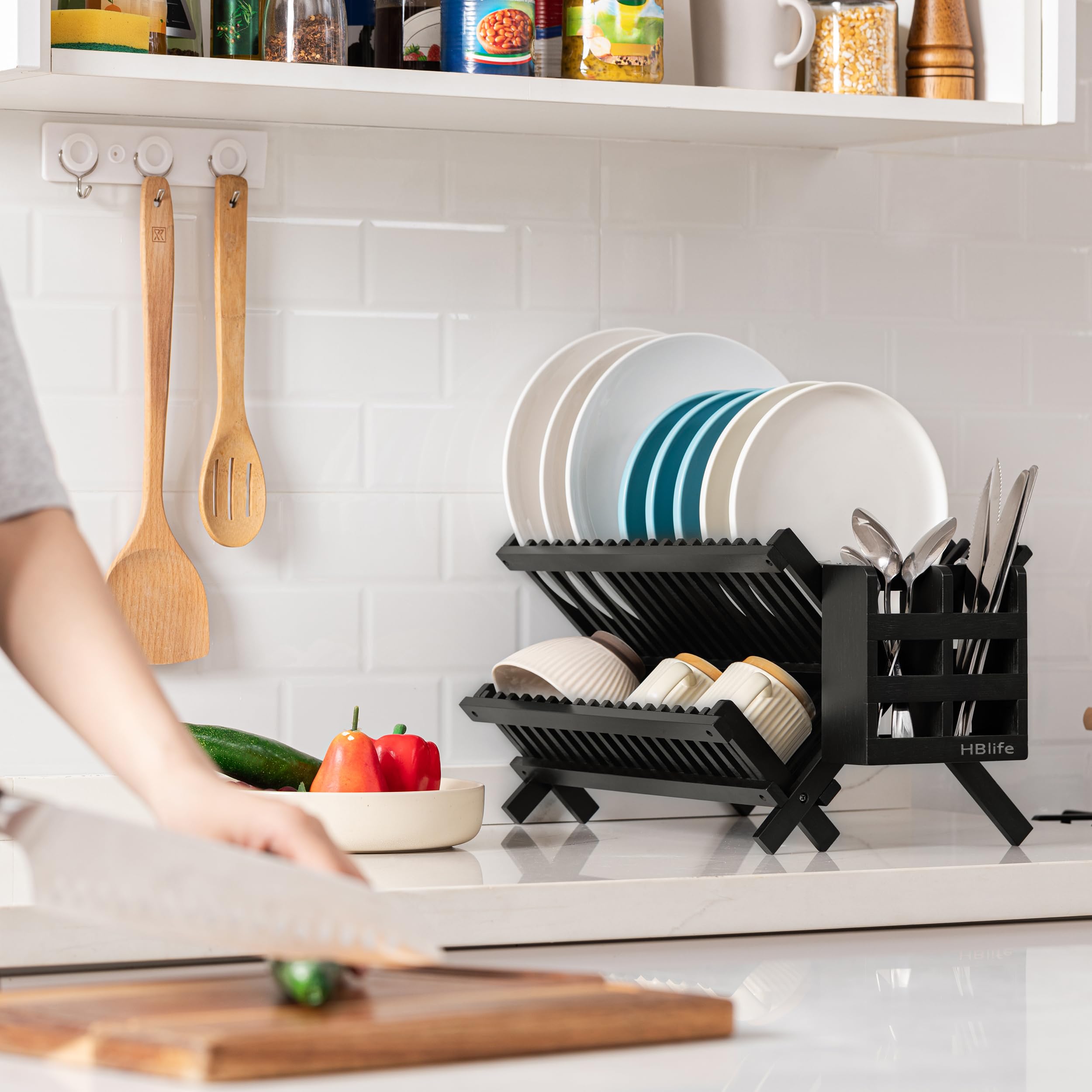 HBlife conjunto de escurridor decorativo para cocina