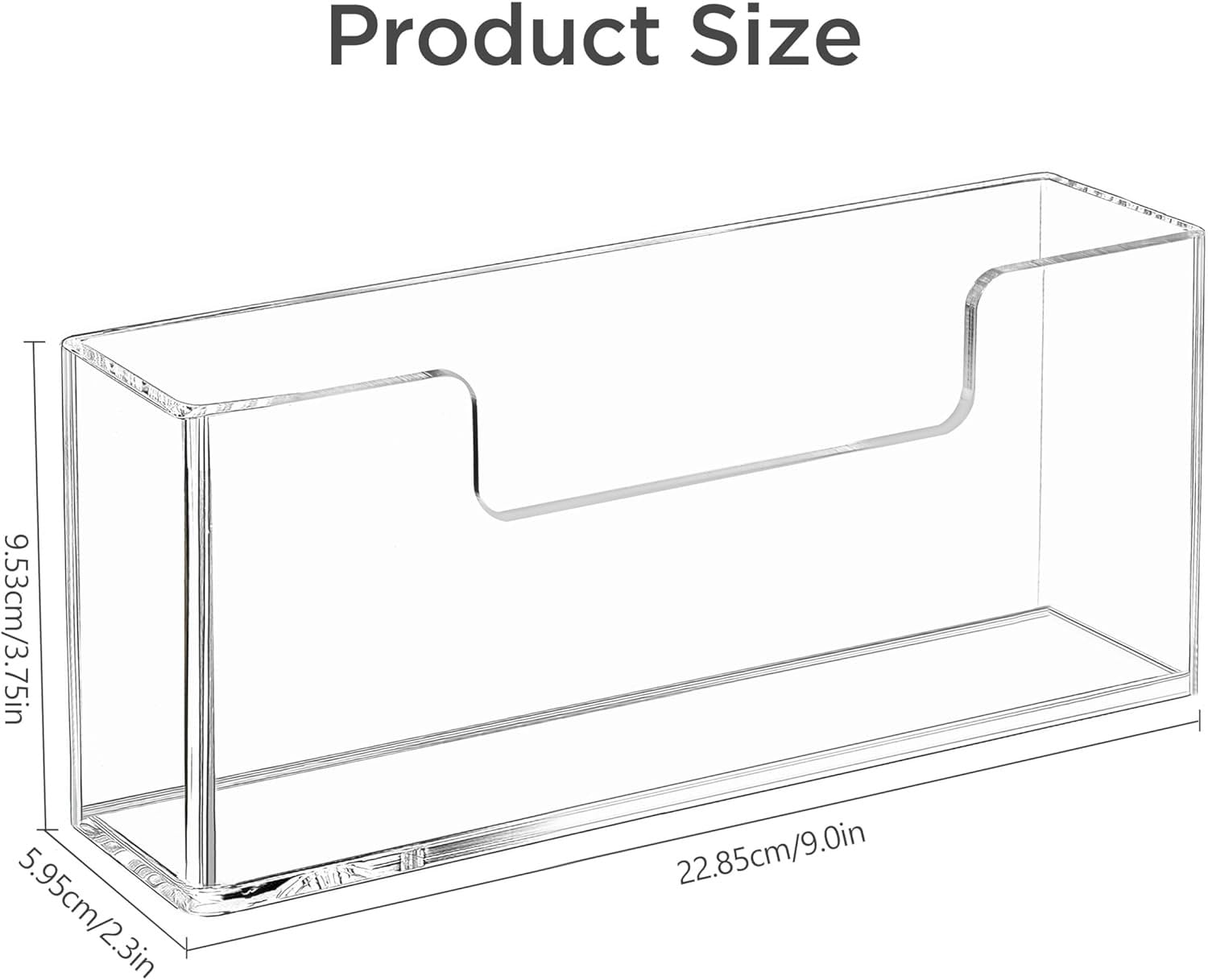 HBlife dispensador de servilletas acrílico vertical en cocina