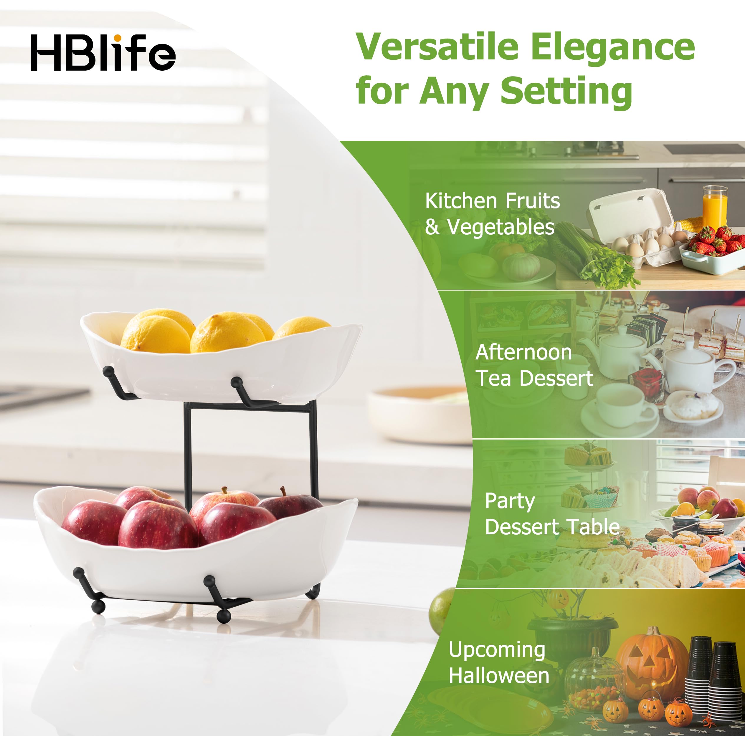 HBlife Fruta cerámica en la encimera facilita la organización diaria.