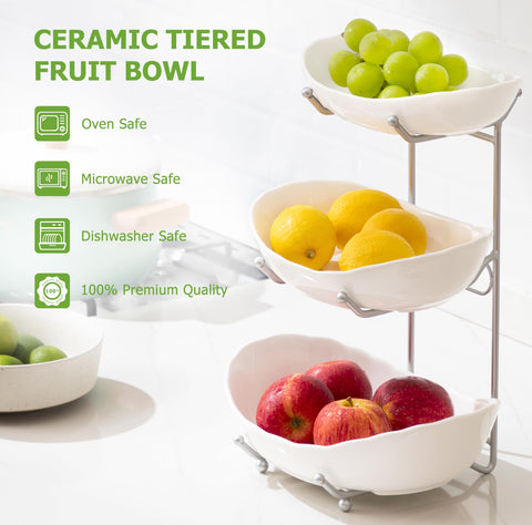 HBlife frutero base metal estable para cocina ordenada