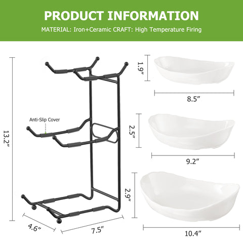 Frutero cerámico HBlife diseño escultural para decorar y organizar