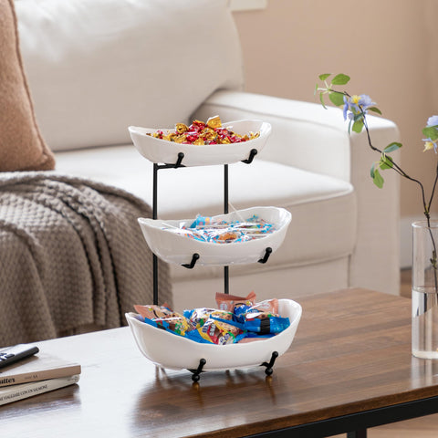 Frutero cerámico HBlife multipropósito para frutas, verduras o postres